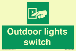 Outdoor lights switch